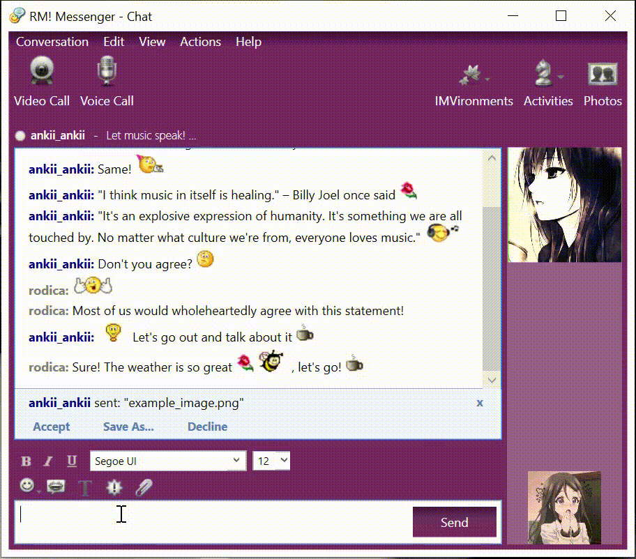 RM! Messenger — Inspired by Yahoo! Messenger