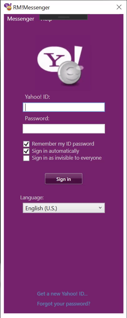 RM! Messenger — Inspired by Yahoo! Messenger