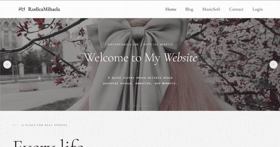 Website screenshot 1