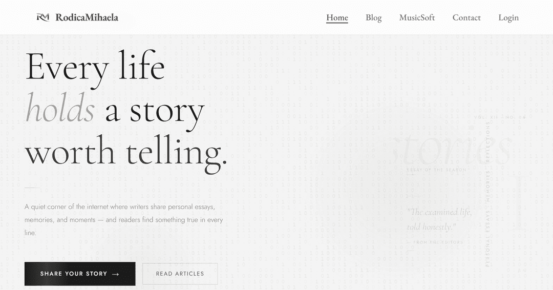 Website screenshot 2